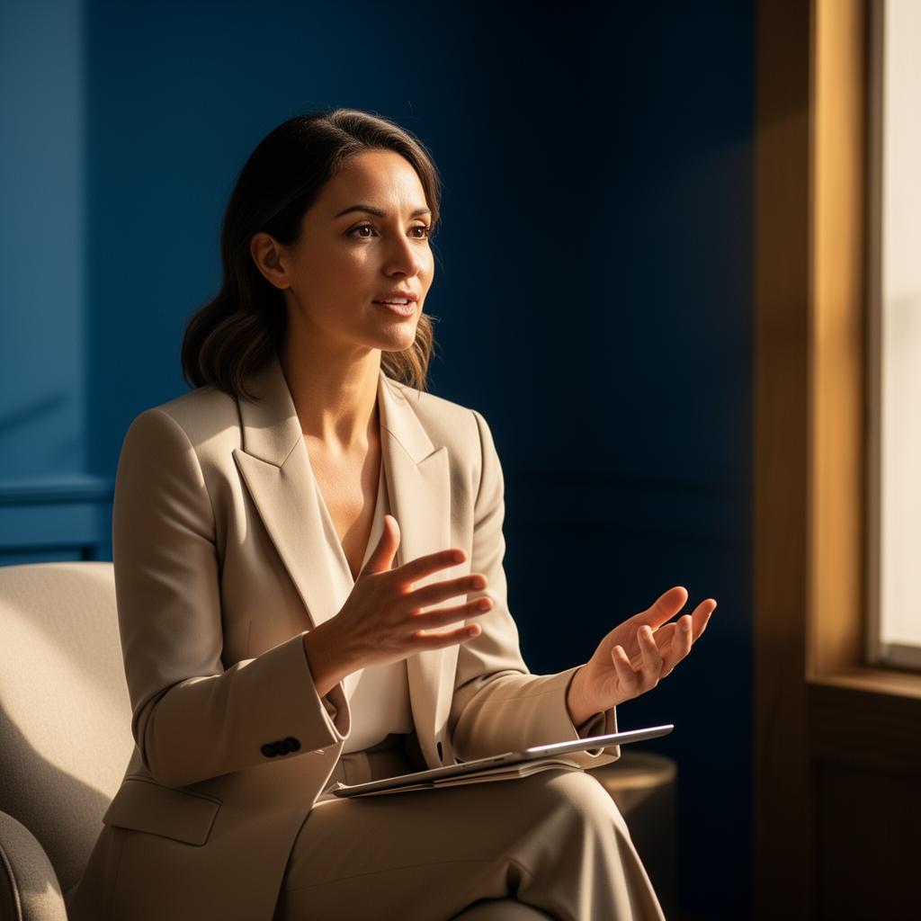 Wellness coach in conversation during a precision coaching session